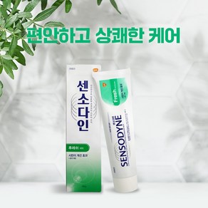 GSK 센소다인 후레쉬 치약 120g 시린이치약 프라그제거 구강케어, 1개