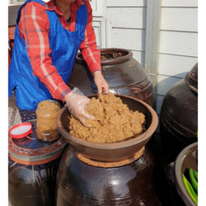 무주안성댁 농사지어 직접담은 전통 재래식 시골 집 된장, 1kg, 1개, 1kg