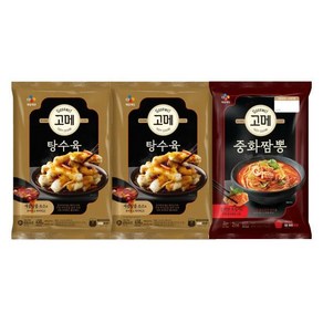 CJ 고메 중화 탕수육 450g x2개 짬뽕 652g, 1세트