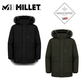 밀레 MILLET 남성 남자 24FW 품질보증 고퀄리티 윈드스타퍼 엉덩이까지 딱 가리는 하프기장 정말 따뜻한 거위털 구스 다운 패딩 자켓