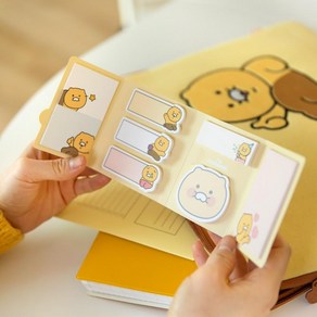 카카오프렌즈 춘식이 4단 점착 메모지, 1개, 상세페이지 참조