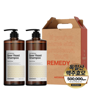 메디레머디 맥주효모 탈모 샴푸+샴푸 선물세트 1000ml, 1세트