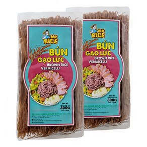 베트남 BROWN RICE VERMICELLI 현미쌀국수 라이스버미셀리 BUN GAO LUT, 2개, 300g