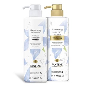 Pantene Nutient Blends with Biotin Sulfate-Fee 샴푸컨디셔너세트 컬러케어 영양공급 각 530ml 1세트, 1개