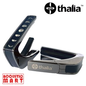 Thalia 탈리아 카포 블랙 크롬 Capo with Moon Phases on Peal Inlay / Black Chome CB201, 1개