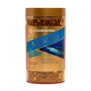 Goodcombo Squalene 굿콤보 뉴질랜드 스쿠알렌 상어 간 추출물 1000mg 365정 1팩, 1개