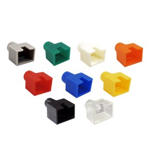 인네트워크 RJ45 각부트 커넥터 보호캡 투명 100개 INT137