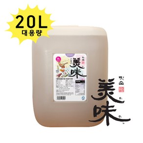 20L 업소용 대용량 맛술 쌀발효 미림 혼미린 미미 쌀알콜14% 요리주 감칠맛 잡내제거, 1개