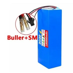 전기 자전거 스쿠터 및 충전기용 리튬 이온 배터리 팩 1000W BMS 54.6V 13S5P 100000mAh 48V 100Ah, 06 13S5p Bulle-SM