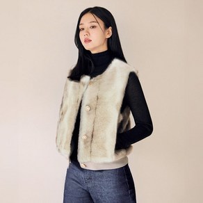 셀렙샵 에디션 24FW FAUX밍크 버튼업 베스트