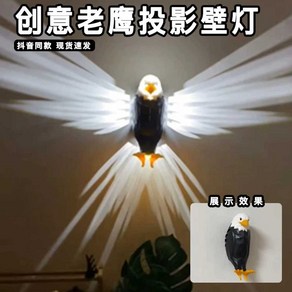 벽등 독수리 무드등 날개등 램프 올빼미, Eagle Pojection Wall Light 후크