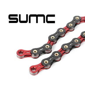 부드럽고 강한 최상급 자전거체인 SUMC SX11SL 블랙레드 11단 12단 /로드바이크/MTB, 12단(시마노12단 로드&MTB 호환), 1개