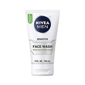 니베아 NIVEA 맨 센시티브 페이스 워시 비타민 E 캐모마일 Witch Hazel 추출 5 Fl Oz 튜브, 1개, 150ml