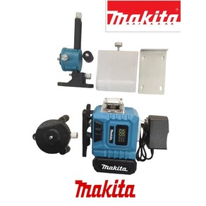 Makita12V 리튬 배터리 레이저 레벨 수평 녹색광 레벨 계량기 야외 4D 3 면 360 도 수직 12 라인, 1)with battey chage, 1개