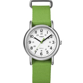 Timex 타이맥스 미주판 위켄더시계 T2N835 그린 여성용시계 나토밴드 손목시계