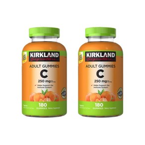 커클랜드 비타민C 250 mg 성인용 구미 Kikland Signatue Vitamin C 250 mg. 360 Adult Gummies, 2개, 180정