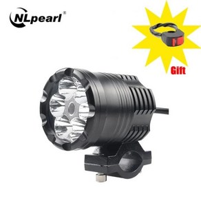 방향등 NLpeal-60W LED 오토바이 헤드 라이트 범용 모토 보조 12V 자동차 램프, [01] 1 pcs 60W, 1개