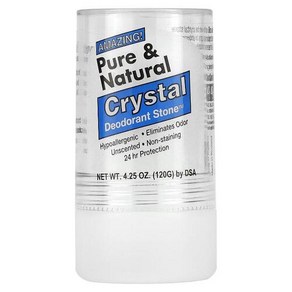 타이 데오드란트 스톤 퓨어 & 내추럴 크리스탈 120g Pue Natual Cystal Deodoant, 1개