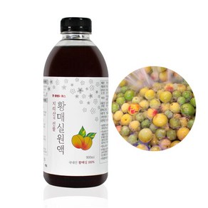 [포텐파머스] 지리산 하동 황매실청 원액 액기스 900ml/하동매실, 900ml, 1개