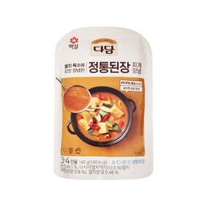 CJ 다담 정통 된장찌개 140g 3개 1세트, 12개