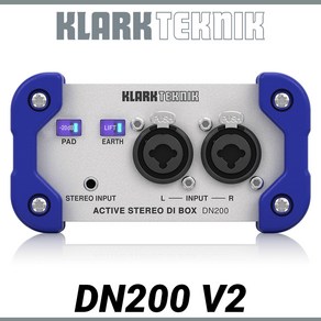 클락테크닉 DN200 V2 2채널 액티브 다이렉트 박스 라이브 콘서트 무대용 소형 DI BOX