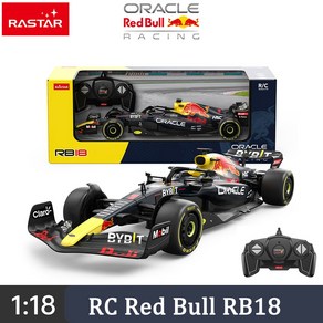 RC카 무선조종자동차 RASTAR 2022 F1 레드불 RB18 레이싱 RC 모델 Max Verstappen 118 24G Remove Controls 성인용 DIY 라벨