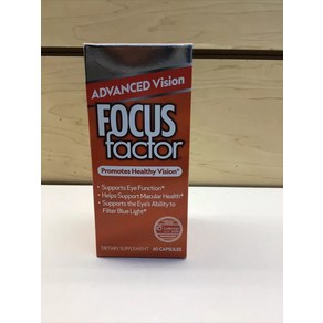 Focus Facto Advanced Vision 60 Capsules Healthy Exp 05/25 NEW 809627, 1개, 60정