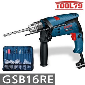 보쉬 GSB16RE 전기 해머드릴 750W 파우치 100PCS, 1세트