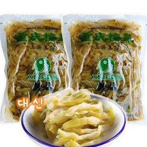 중국수입 짜차이 슬라이스 1kg 두봉지, 2개