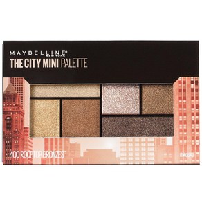 Maybelline New Yok Makeup 더 시티 미니 아이섀도우 팔레트 루프탑 브론즈 뉴트럴 아이섀도우 4g(0.14oz), 1개