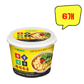 우불식당 즉석우동, 221.5g, 6개