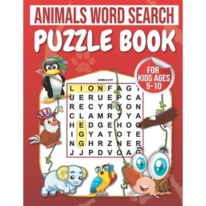 Animals Wod Seach: Puzzle Book Fo Kids Ages 5-10: 100 Lage Pint Wod Seach fo kids: wod sea... Papeback, Independently Published