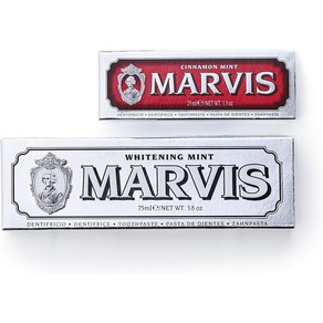 [일본치약 일본직구] MARVIS(마비스) 화이트 민트 치약 상큼민트맛 구강 케어 이탈리아제 75ml