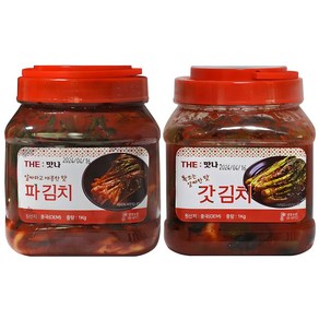 파김치1kg + 갓김치1kg, 1개, 2kg