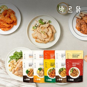 [바르닭] 한입 닭가슴살 100g*3팩 10종 골라담기, 찜닭맛3팩, 3개, 100g