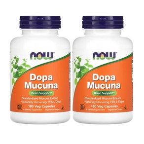 나우푸드 도파무쿠나 Now Foods Dopa Mucuna 180베지캡, 180정, 2개