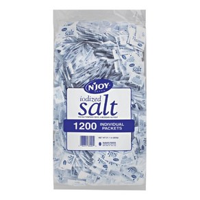 엔조이 요오드 소금 개별포장 1200개 N'Joy Iodized Salt, 1개, 600g