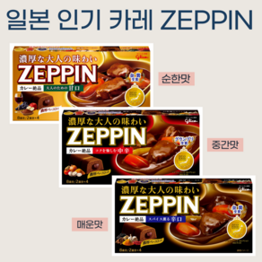 일본카레 제핀 ZEPPIN 고형카레 일식카레 순한맛 중간맛 매운맛