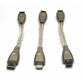 필립 SIlver 순은 OTG 케이블 C to C 라이트닝 마이크로 USB DAC 연결용