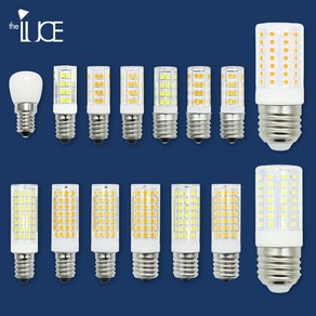 LED E14 E17 E26 전구 램프 5W 7W 8W 주광색 전구색, E14 콘램프, 전구색(노란불빛), 1개