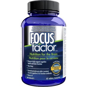 (캐나다 직송) Focus Facto Bain Supplement Complete Multivitamin 포커스 팩터 60정 2개 기억력 집중력