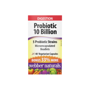 Webbe Natuals 프로바이오틱스 영양제 Pobiotic 10 Billion 5 Pobiotic Stains 40정, 1개