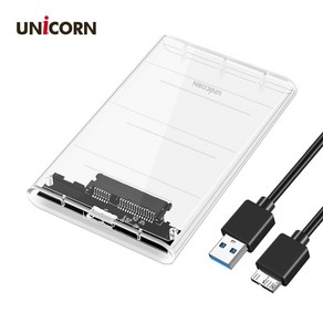 유니콘 A타입 2.5인치 USB3.1 외장하드케이스 6TB HDD SDD HD-6000G