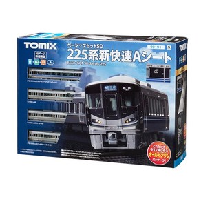 TOMIX N게이지 베이직 세트 SD 225계 신쾌속 A시트 90191 철도 모형 입문 세트, 1개