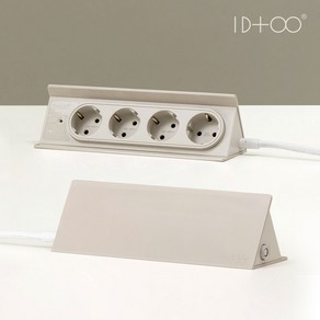아이디바(IDba) 디자인 고용량 멀티탭 4구 (웜 그레이), 1.5m, 그레이, 1개