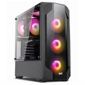 다크프래쉬 AZ RGB 퍼펙트 튜닝 미들 타워 PC 케이스 G-CLASS 500 블랙, 1개