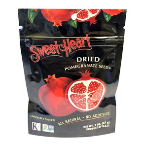 2 Oz. Sweetheat Died Pomeganate Seeds  All Nat 2 온스. 연인 말린 석류 씨앗  완전 천연 설탕이 첨가되지 않음  100% 과일, 1개, 56g