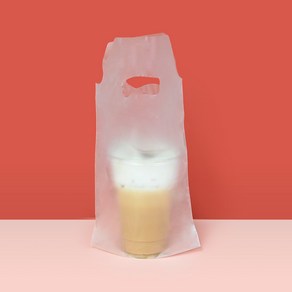 비닐캐리어 반투명 무지 손잡이 1구 장원패키지 [200/1000ea], 200ea
