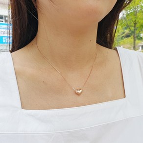 뷰리타스 알러지 프리 은 92.5% 하트 목걸이 Beauritas silver heart necklace