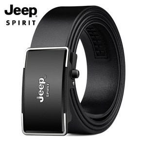 JEEPSPIRIT 남성용 가죽 자동 버클 벨트 OM18CD996BT0475 + 정품 벨트용 박스증정